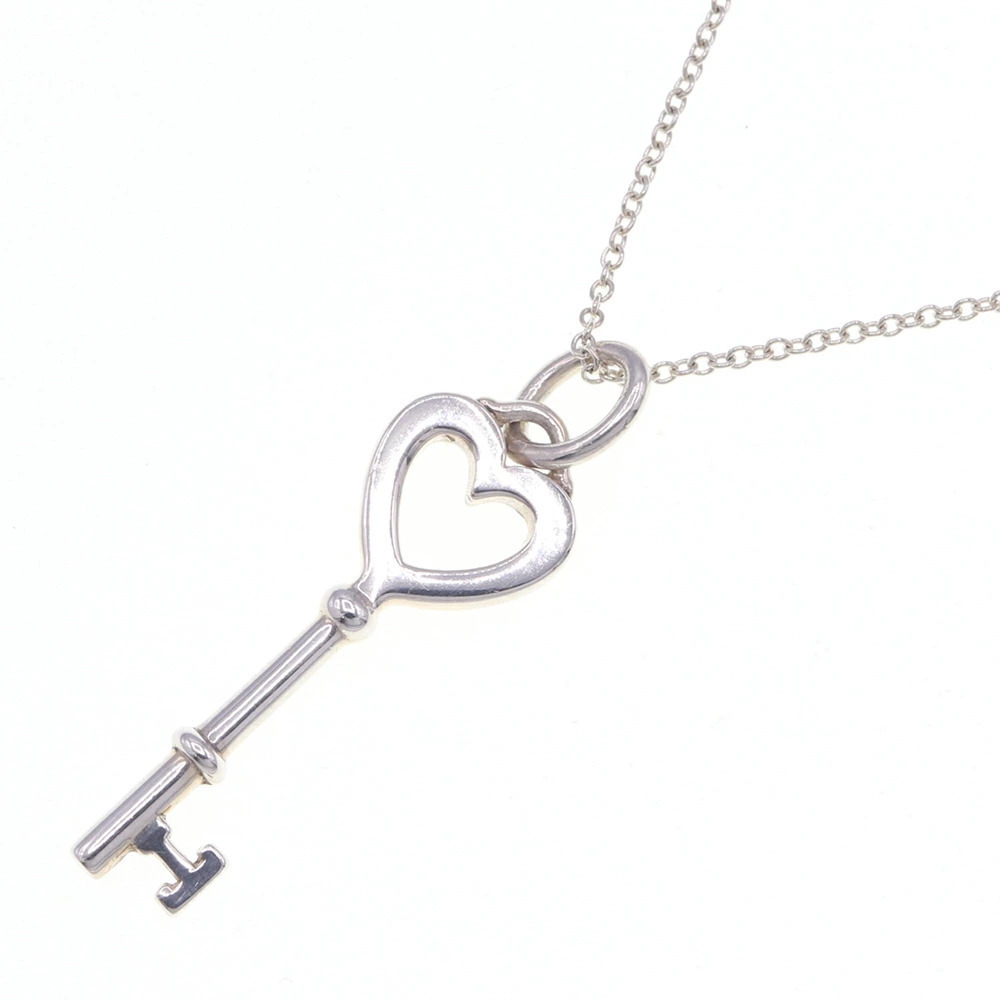 Tiffany Co Necklace Heart Key Sterling Silver Pendant Accessory Choker